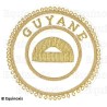 Badge / Macaron GLNF – Grande tenue provinciale – Grand Surintendant – Guyane – Brodé main